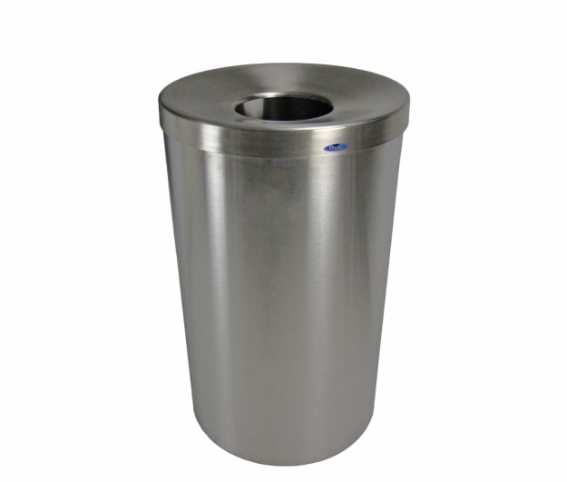 Stainless Steel Lobby Waste Receptacle 125L.